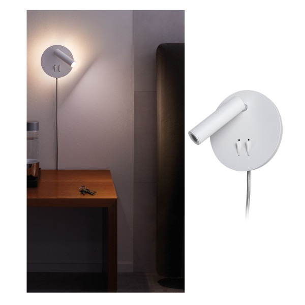 Applique led tabari 4w/1,2w blanc/chrome 230v métal