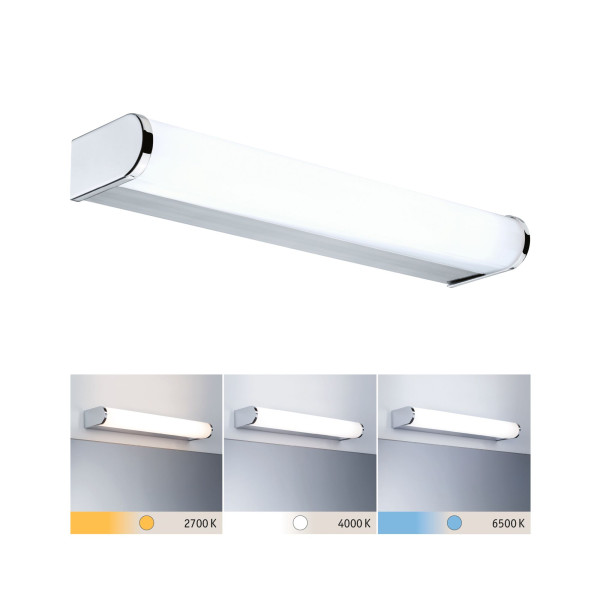 Applique arneb ip44 led 6,5w tunw chrome 230v alu/acryl