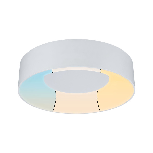 Plafonnier homespa casca ip44 whitesw led 1x16w 300mm bc 230v mét/syn