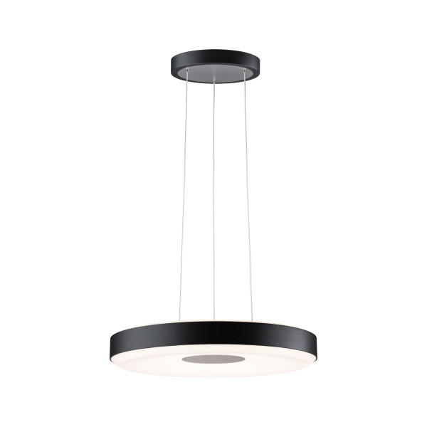 Suspension puric pane ii led 22w 400mm 3stepdim noir/gris 230v mét/syn