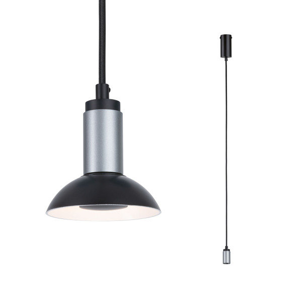 Runa suspension max 1x_w gu10 noir/anthracite 230v métal