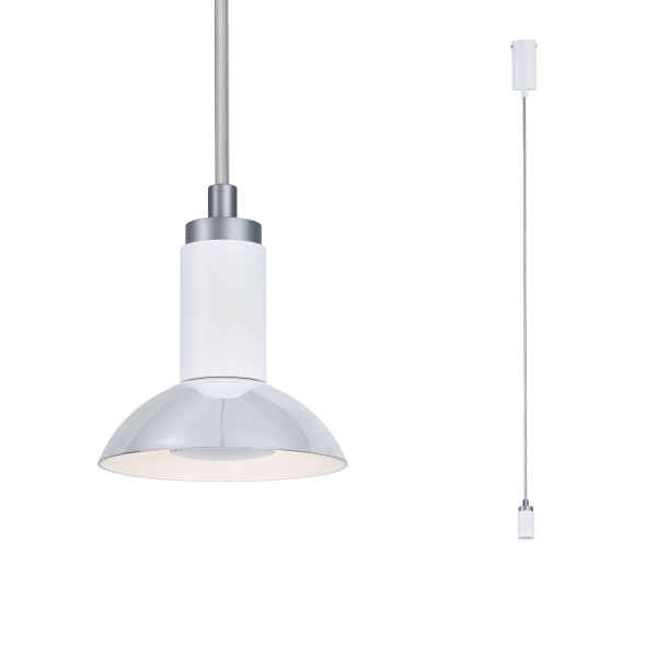 Runa suspension max 1x_w gu10 blanc/gris 230v métal