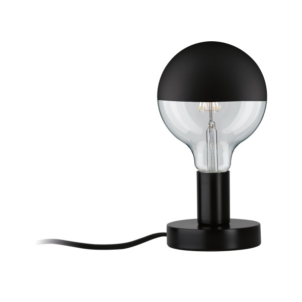 Lampe à poser neordic haldor max 1x20w e27 noir 230v métal