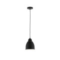 Neordic suspension hilla max. 1x40w e27 noir 230v metal