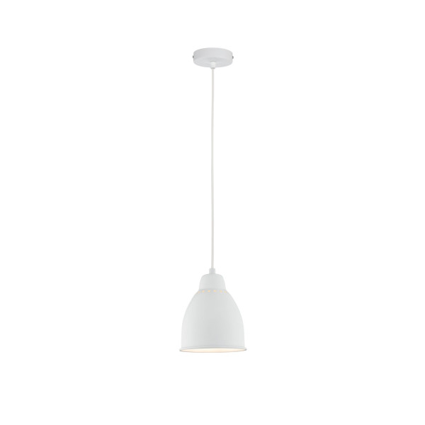 Neordic suspension hilla max. 1x40w e27 blanc 230v metal