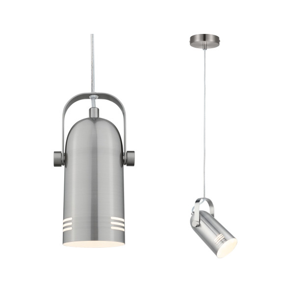 Lavea suspension  max. 1x15w e27 acier brossé 230v metal