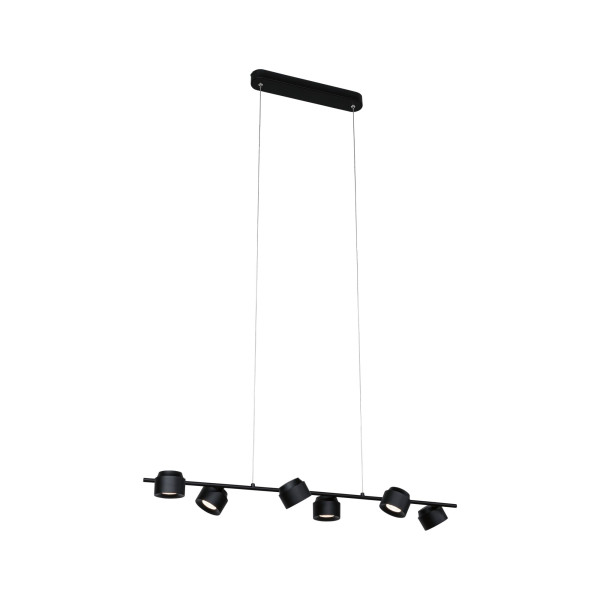 Puric pane suspension led 6x_w 3stepdim noir/gris 230v metal/plastique