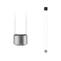 Suspension aldan ii grd led 1x__w noir/alu brossé 230v aluminium