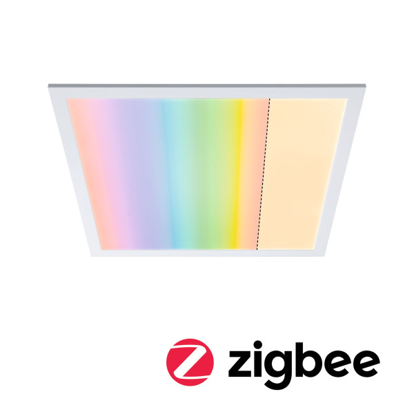 Applique amaris zb panneau led rgbw 600x600mm 39w blanc dépoli 230v métal