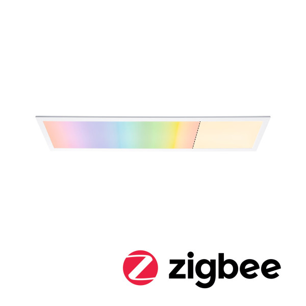 Applique amaris zb panneau led rgbw 1200x300mm 39w blanc dépoli 230v métal