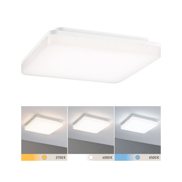 Applique cela ip44 pann led 15,5w whiteswitch 280x280mm blanc / plastique