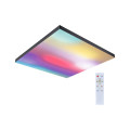 Panneau led loria rainbow 595x595mm 31w 2820lm dynamic rgbw métal noir 230v