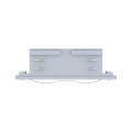 Connecteur en ligne prorail3 argent 230v métal/plastique 3 phases