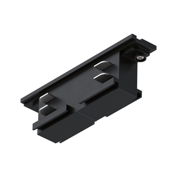 Connecteur en ligne prorail3 noir 230v métal/plastique 3 phases