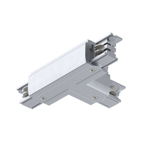 Connecteur t prorail3 terre droite arg 230v métal/plastique 3 phases