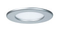 Panneau encastrable LED Paulmann rond 6 W 4000K chrome mat protection IP44