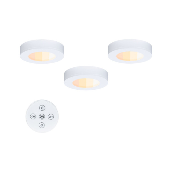 Luminaires meuble kit batuno x3 2w 240lm whiteswitch 230/24v blanc