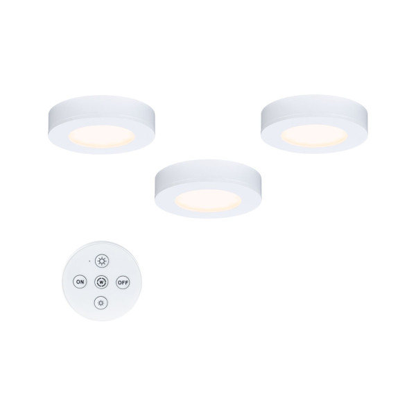 Luminaires meuble kit batuno x3 2w 240lm whiteswitch 230/24v blanc