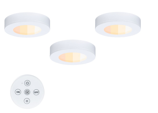 Luminaires meuble kit barreo 300mm x2 3w 360lm whiteswitch 230/24v blanc