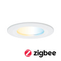 Encastré nova zigbee coin tunable white ip44 led fixe 1x6,5w 230v 51mm blanc matt