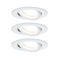 Encastré nova coin eek a orientable led 3x2,7w 230v 51mm blanc matt