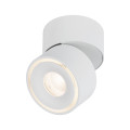 Kit luminaire en saillie paulmann spircle 36° 3000k 230/40v blanc dépoli/alu - 93373