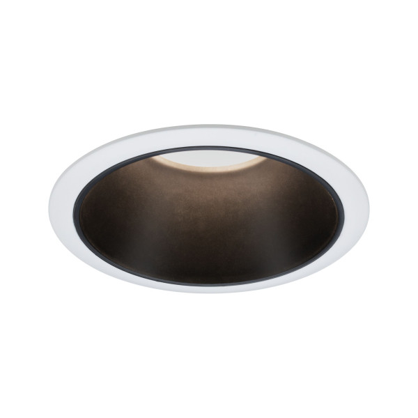 Encastré paulmann cole rond fixe max. 1x10w gu10 230v blanc/noir mat alu - 93394