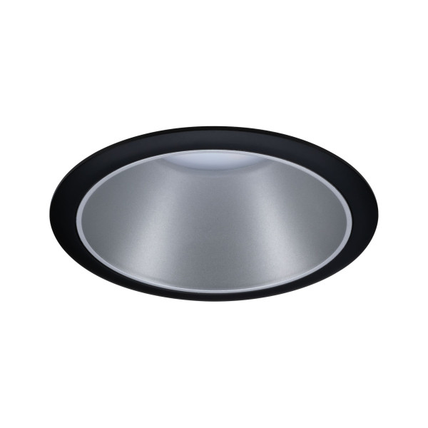 Encastré paulmann cole rond fixe max. 1x10w gu10 230v noir mat/argent alu - 93397