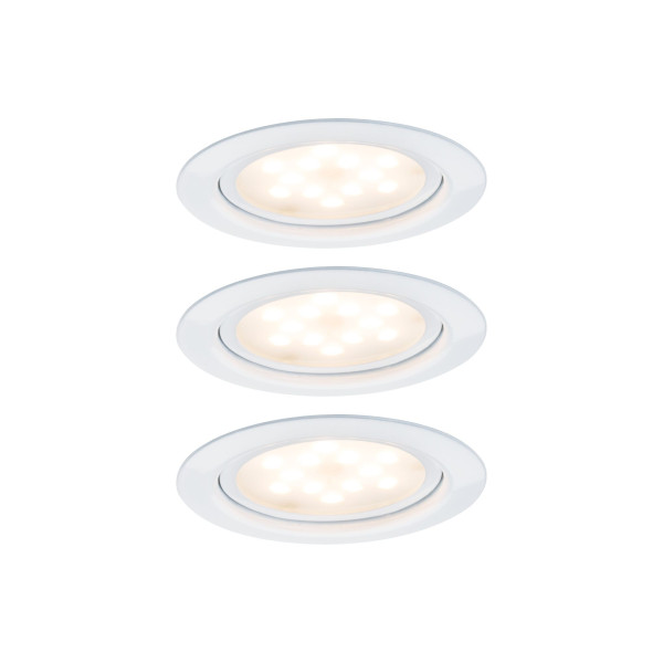 Kit Spots encastrés Paulmann pour meuble Micro Line LED blanc, kit de 3