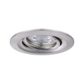 Enc nova mini coin rond orientable led 1x4w 310lm acier brossé/alu