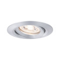 Enc nova mini coin rond orientable led 1x4w 310lm alu tourné/alu