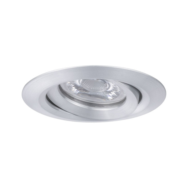 Enc nova mini coin rond orientable led 1x4w 310lm alu tourné/alu