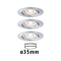 Enc nova mini coin rond orientable led 3x4w 310lm alu tourné/alu