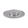 Enc nova mini coin rond fixe ip44 led 1x4w 310lm acier brossé/alu