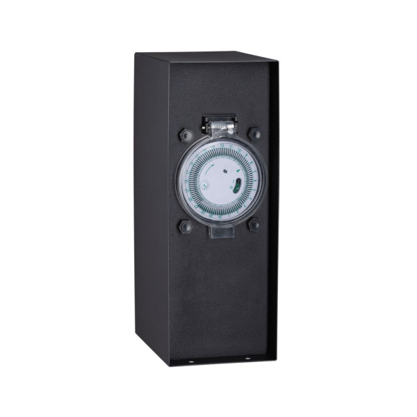 Rio colonne prises ext. programmateur ip44 230v acier inoxydable anthracite