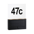 Numéro de maison extérieur solaire neda ip44 pir anthracite resp. insectes