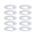 Encastré calla led orient 30° d.90mm x10 5,2w 500lm 2700k grad blc 230v bbc/ip65