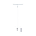 Urail 2easybasic suspension e27 max20w blanc signal/chrome métal/plastique 230v