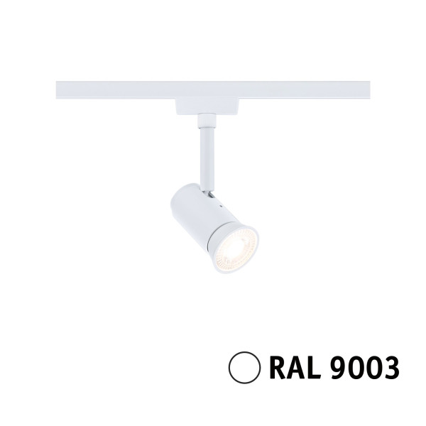 Urail spot runa gu10 max10w gradable blanc signal 230v ral 9003 sans ampoule