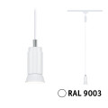 Urail suspension runa gu10 max10w grad blanc signal d35mm l1180cm ral9003 ss amp