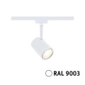 Urail spot luxe gu10 max10w gradable blanc signal ral9003 d65mm l90mm l163mm