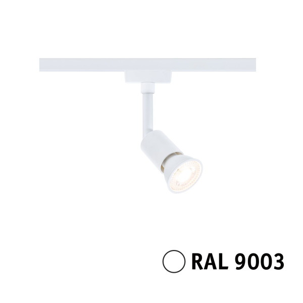 Urail spot salt gu10 max10w gradable blanc signal ral9003 d35mm l45mm l113mm