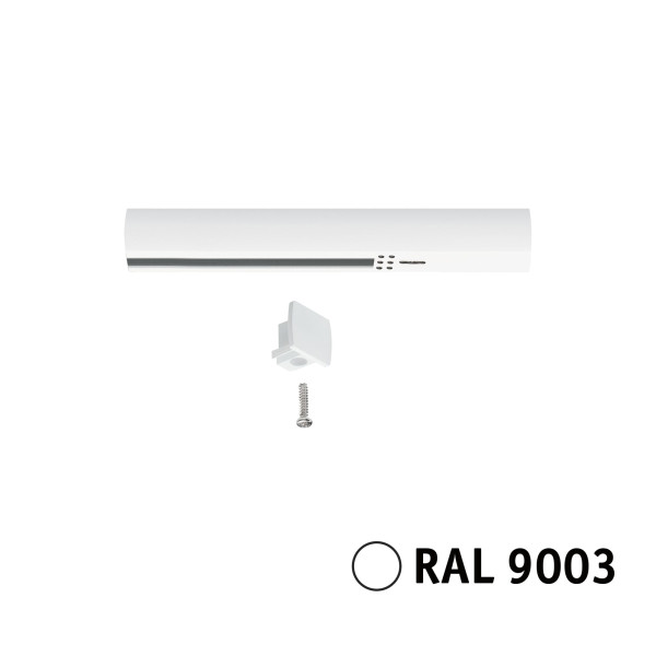 Urail alimentation de fin de ligne max1000w blanc signal ral 9003 230v