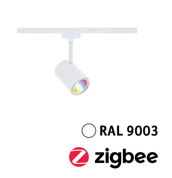 Urail spot luxe gu10 4,8w 350lm rgbw tunable white zigbee 38° blanc signal 230v