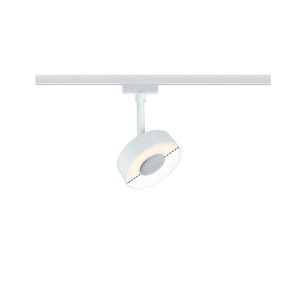 Spot urail circle 2stepwhite 5w blanc 230v métal/plastique