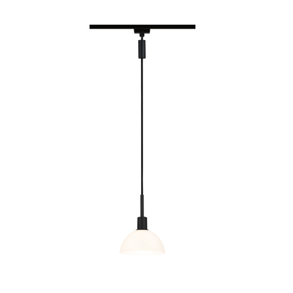 Suspension paulmann urail sarrasani max 20w e14 noir mat/opale 230v métal verre