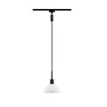 Suspension paulmann urail sarrasani max 20w e14 noir mat/opale 230v métal verre