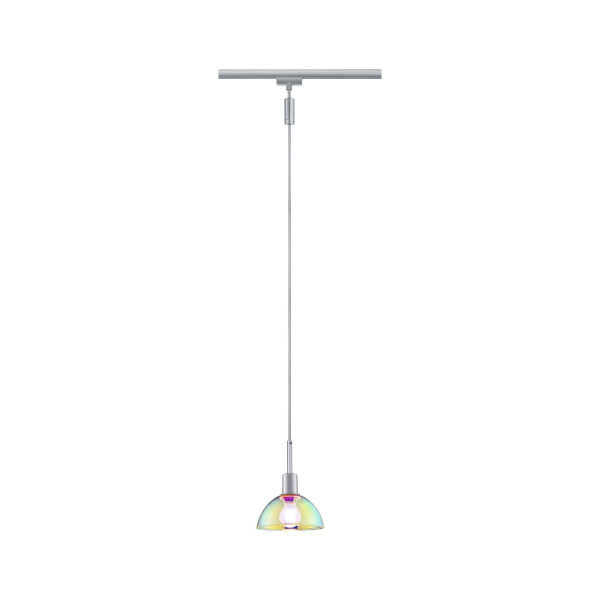 Suspension paulmann urail sarrasani max 20w e14 chr dépoli/dicro 230v métal verre