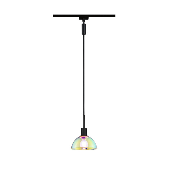 Suspension paulmann urail sarrasani max 20w e14 noir dépoli/dicro 230v métal verre