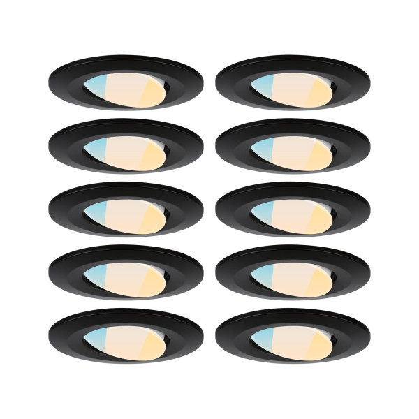 Encastré calla led orient. 30° d.90mm x10 5w 400lm whiteswitch nr 230v bbc/ip65